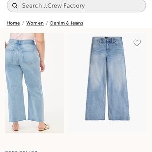 J. Crew Factory Women's Light Blue Cropped Jeans